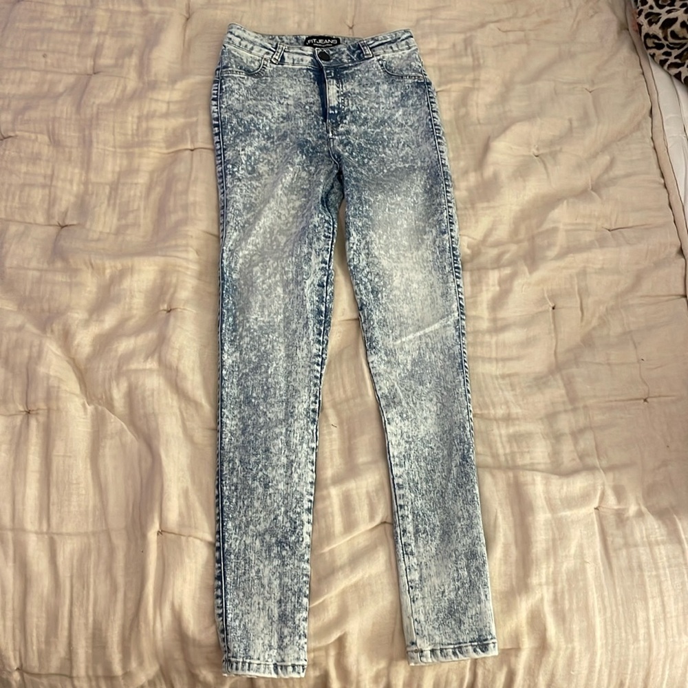 Fit Jeans - Contour Acid Wash - S
